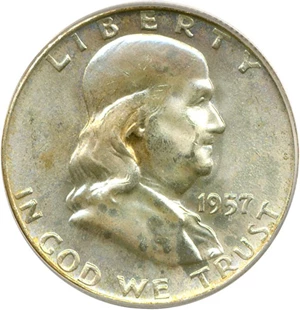 image for: 1957-D 50c PCGS MS65 FBL
