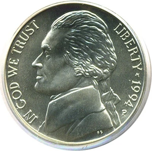 image for: 1994-P 5c SMS PCGS MS69 FS