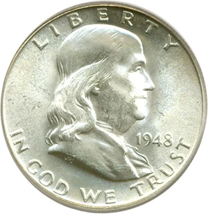 image for: 1948 50c PCGS MS65 FBL