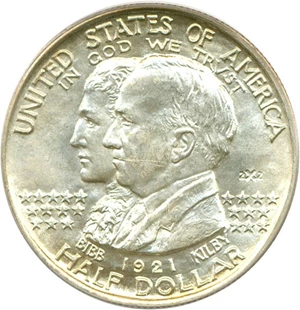 image for: 1921 50c Alabama 2x2 PCGS MS64