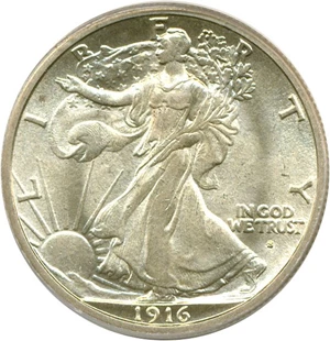 image for: 1916-S 50c PCGS MS64