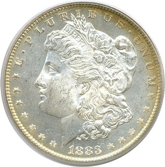 image for: 1883-O $1  PCGS MS63 PL