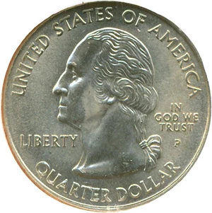 image for: 2002-P 25c Indiana NGC MS67