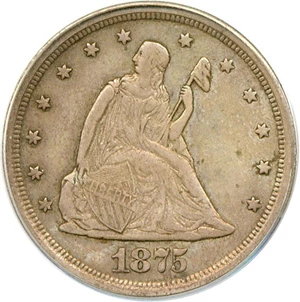 image for: 1875-S 20c PCGS XF45