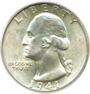 image for: 1941 25c PCGS MS66