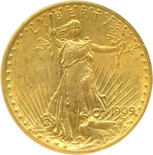 image for: 1909 $20 NGC MS60