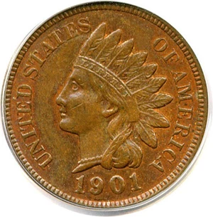 image for: 1901 1c PCGS MS62 RB