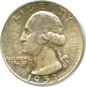 image for: 1953 25c PCGS MS65