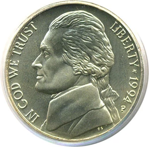 image for: 1994-P 5c SMS PCGS MS69 FS