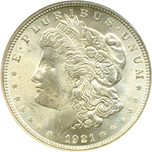 image for: 1921 $1 Morgan NGC MS65