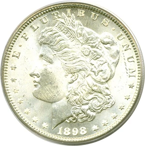 image for: 1898 $1 PCGS MS66