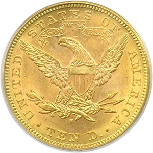 image for: 1887-S $10 PCGS AU58