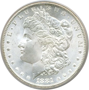 image for: 1881-CC $1 PCGS MS66
