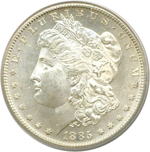 image for: 1885-S $1 PCGS MS64