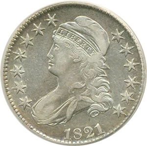 image for: 1821 50c PCGS XF45