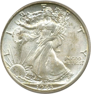 image for: 1943-D 50c PCGS MS64