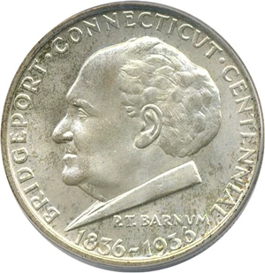 image for: 1936 50c Bridgeport PCGS MS66