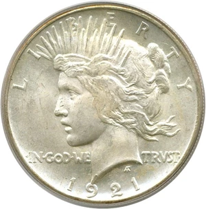 image for: 1921 $1 Peace PCGS MS64