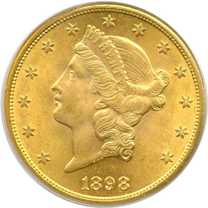image for: 1898-S $20 PCGS MS63