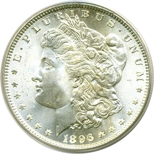 image for: 1896 $1 PCGS MS66