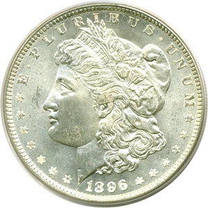 image for: 1896 $1 PCGS MS66
