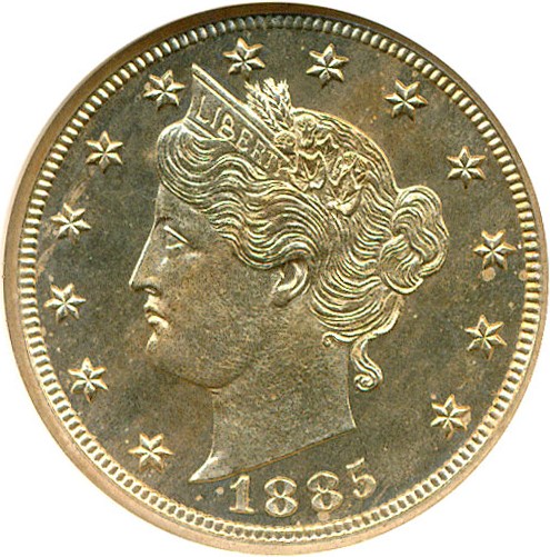 image for: 1885 5c NGC Proof 64