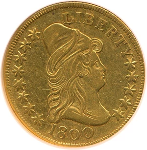 image for: 1800 $10 NGC AU50