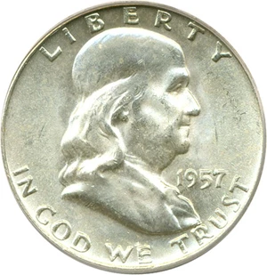 image for: 1957-D 50c PCGS MS64 FBL