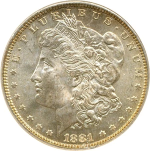 image for: 1881 $1 NGC MS65