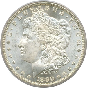 image for: 1880-CC $1 PCGS MS66