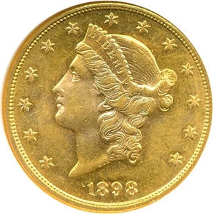 image for: 1898-S $20 NGC MS63