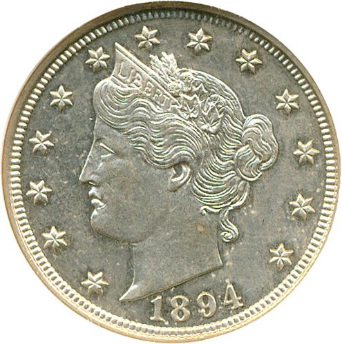 image for: 1894 5c  NGC Proof 63