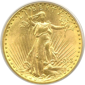 image for: 1913-D $20 PCGS MS64