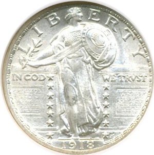 image for: 1918 25c NGC MS64