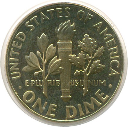 image for: 1972-S 10c  PCGS Proof 68 DCameo