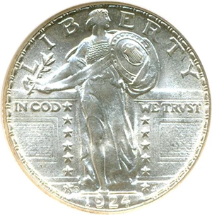 image for: 1924-D 25c NGC MS66