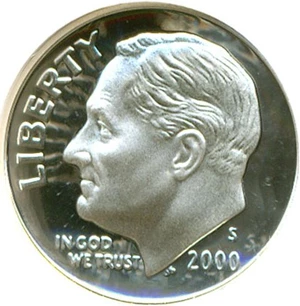 image for: 2000-S 10c Silver NGC Proof 70 UCameo
