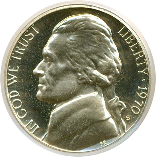 image for: 1970-S 5c  PCGS Proof 68 DCameo