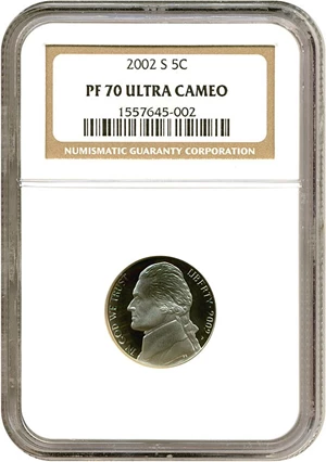 image for: 2002-S 5c NGC Proof 70 UCameo