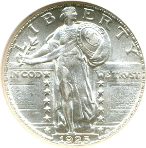 image for: 1925 25c NGC MS63
