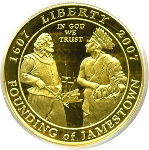 image for: 2007-W $5 Jamestown PCGS Proof 69 DCameo