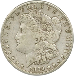 image for: 1893-S $1 PCGS/CAC VF25