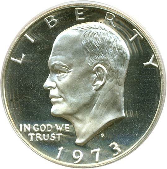 image for: 1973-S $1 Silver PCGS Proof 68 DCameo