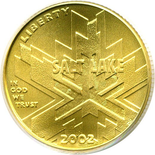 image for: 2002-W $5 Salt Lake City Olympics PCGS MS69 