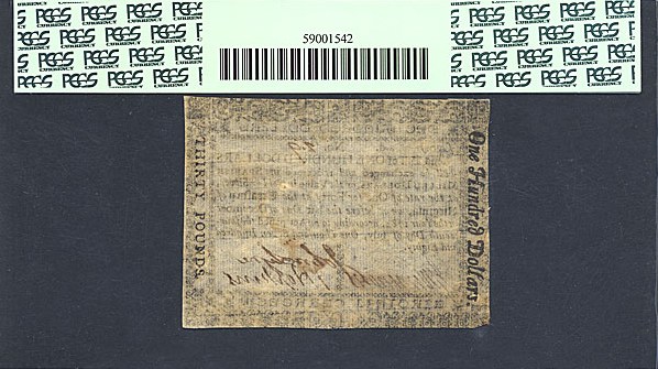 image for: Virginia: Fr.VA190 1780 $100 July 14 PCGS XF40  [29]