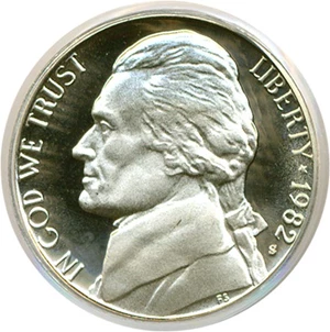 image for: 1982-S 5c PCGS Proof 69 DCameo