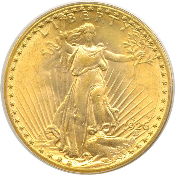 image for: 1926-S $20  PCGS MS63