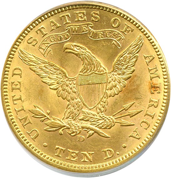 image for: 1907-D $10  PCGS MS61