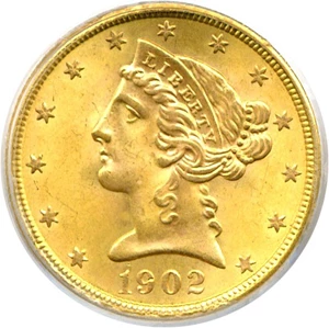 image for: 1902-S $5 PCGS/CAC MS66