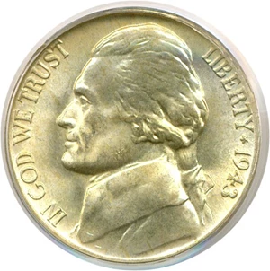 image for: 1943-D 5c PCGS MS66